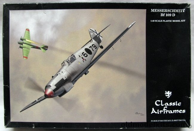 Classic Airframes 1/48 Messerschmitt Bf-109D - Swiss Air Force 1944 / Swiss AF late 1938 / Spanish Civil War (Werner Molders Aircraft) Sept. 1938 / Spain (Gotthard Handrick) Sept 1938 / Hungarian Air Force 1942, 4134 plastic model kit